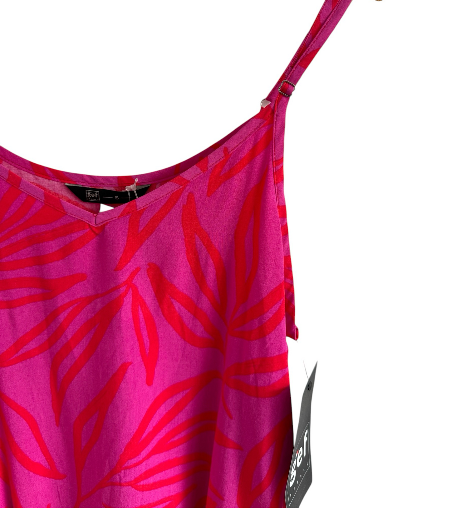 Top tiras estampado