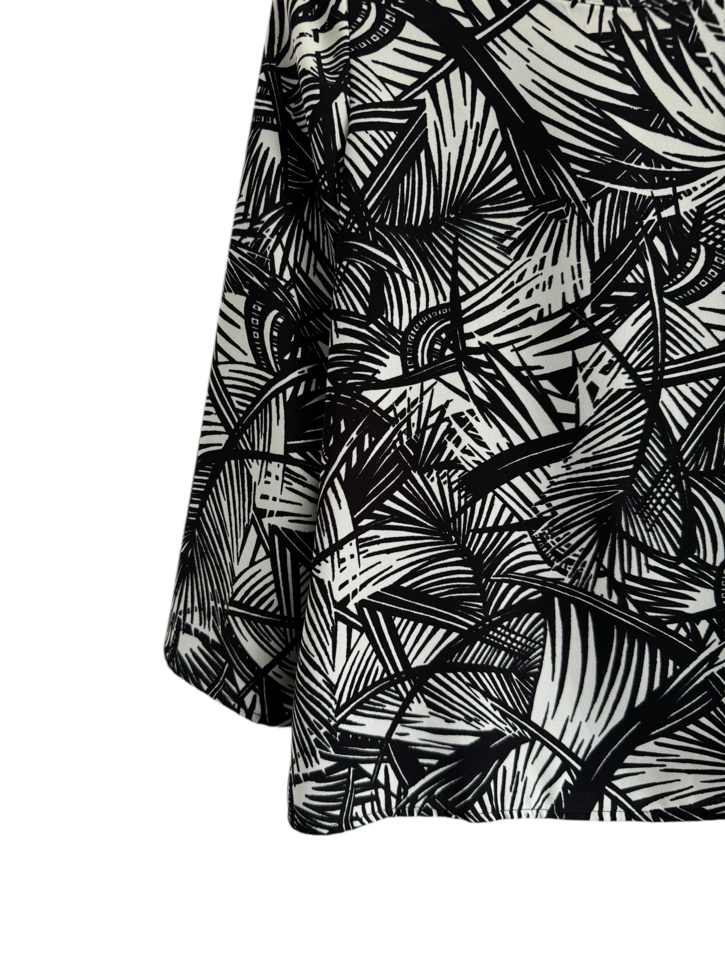 Blusa floral B/N