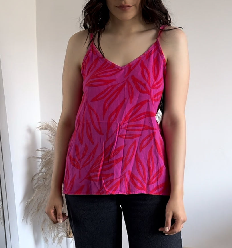 Top tiras estampado