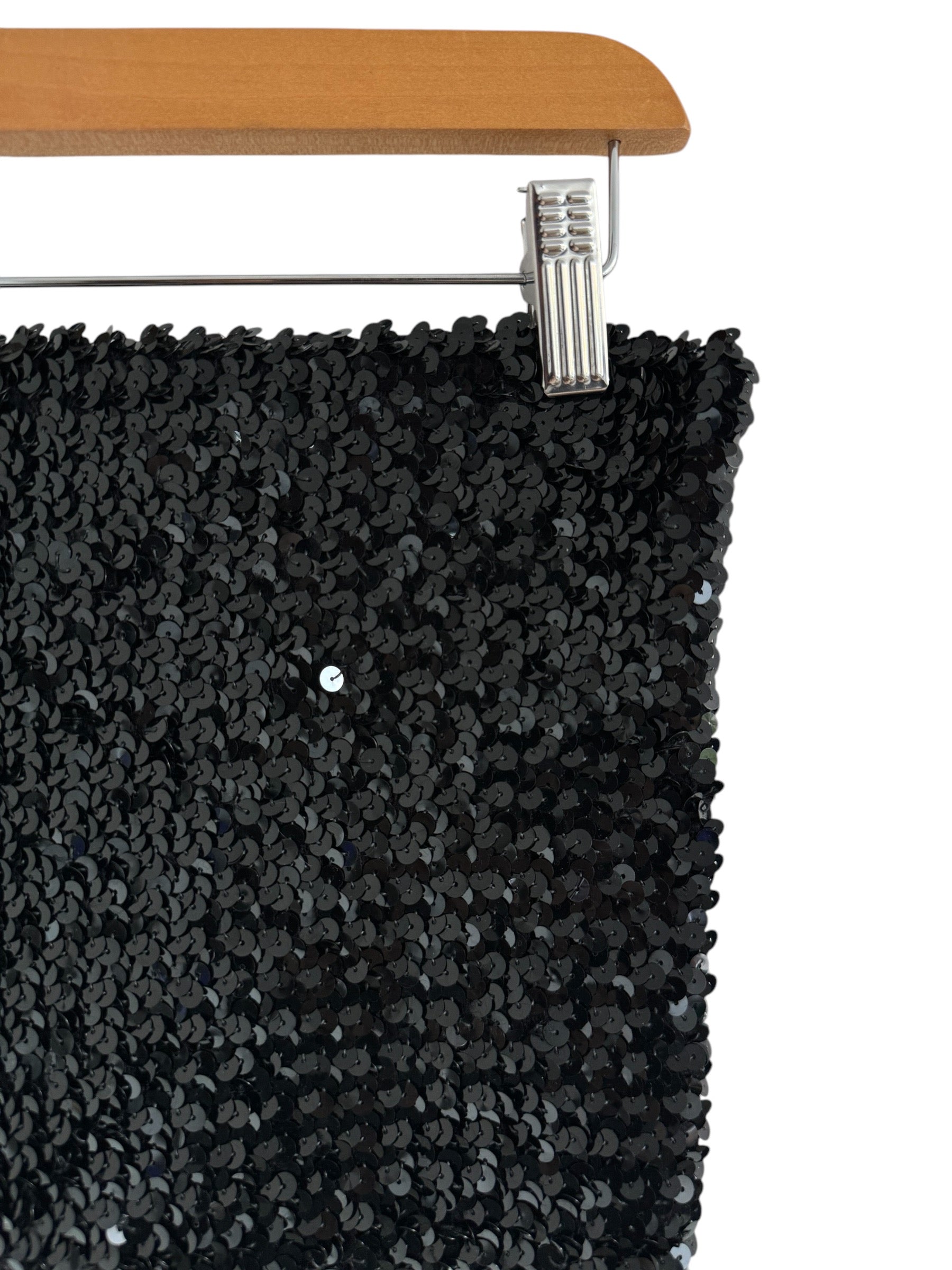 Top strapless lentejuelas