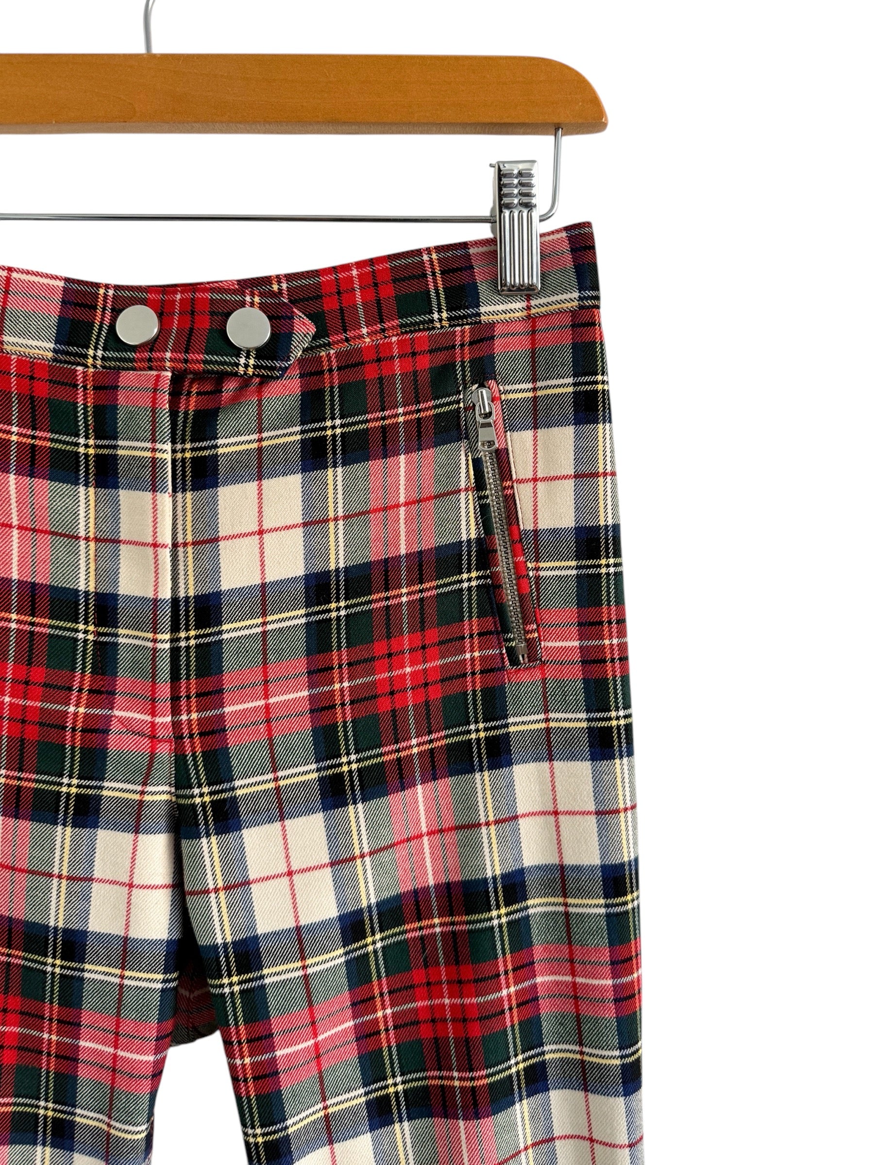 Pantalón estampado cuadros