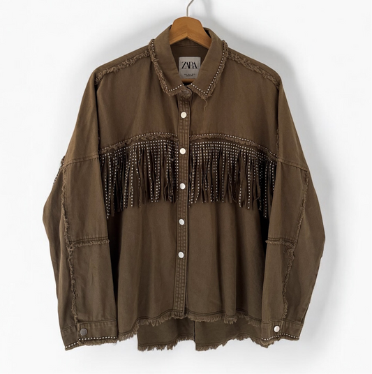 Sobrecamisa flecos