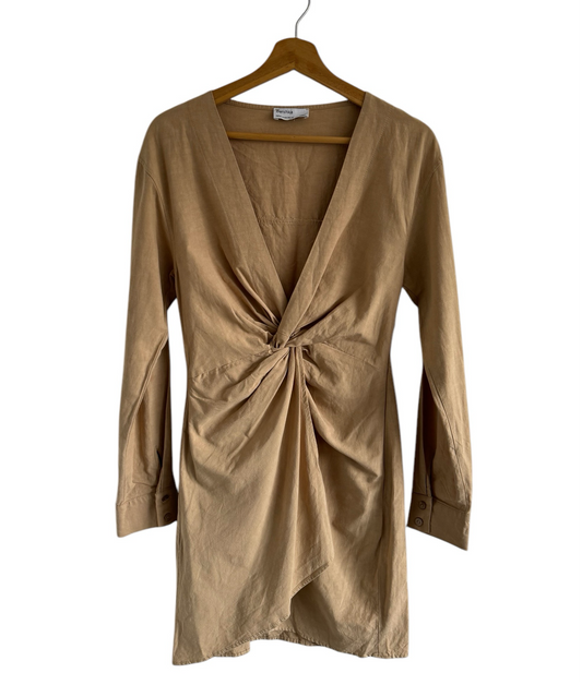 Vestido corto recogido